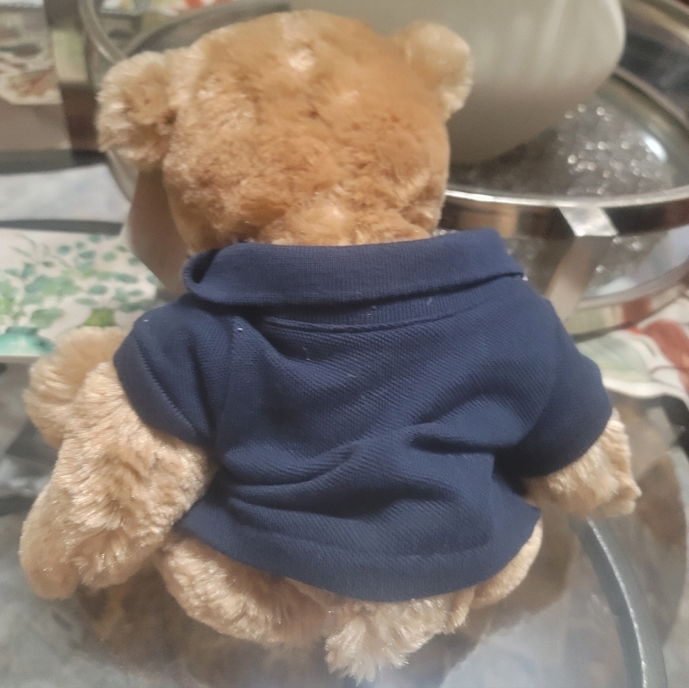 Plush  Burberry Teddy Bear with Blue Nova Check   Authentic 2010 - Picture 2 of 8